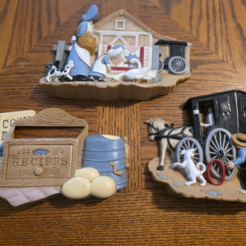 Charming Farm Playset with Blue and Brown Accents